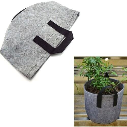 2 Gallon Plant Grow Bag Garden Planting Bag With Handle Growing Box Vegetable Potato Round Pot Container Indoor Outdoor