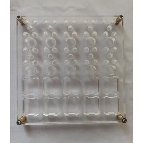 2 in 1 Board for Lubricate Switch Mechanical Keyboard Switch Tester Base DIY Tool Double Layer Acrylic Lube Modding