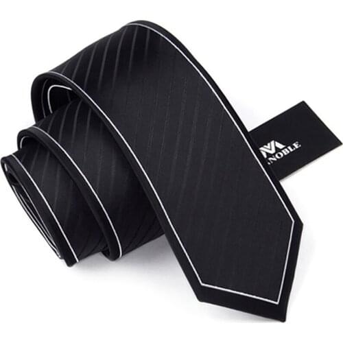 2020 Korean Style Designers Brand Fashion 7CM Necktie Gravata High Quality Men Work Business Casual Silk Ties For Men Gift Box