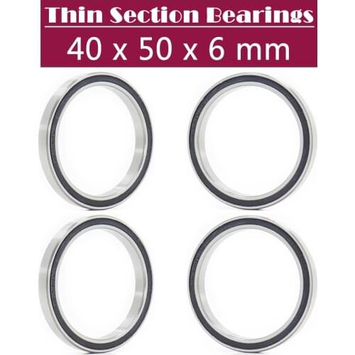 6708 2RS Bearing 40*50*6 mm ( 4 PCS ) ABEC-1 Slim Thin Section 61708RS 6708 RS Ball Bearings 6708RS