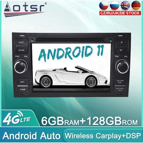Android 11 128GB Car Radio DVD Player For Ford Mondeo 2006+ Audio Multimedia Player GPS Navigation Auto Stereo Head Unit Carplay