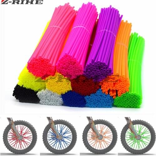Motocross Spoke Skins Wheel Rim Spoke Covers For EXC f DR DRZ RM RMX RMZ 85 125 250 400 450 Kawasaki Yamaha bmw HONDA Ducati