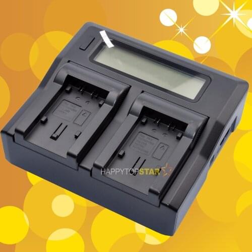 Dual Digital LCD Quick Fast Double Charger for Panasonic Lumix VBK180 VBK360 VBL090 VBY100 VBT180 VBT360 VW-BC10 Charger
