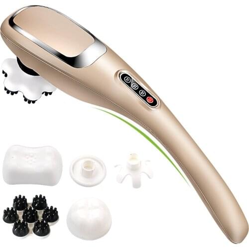 W07 Massage Stick Electric Cervical Vertebra Massage Device Health Beauty Care Multifunction Full-body Massage Apparatus