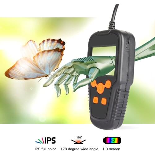 Endoscope Camera 2.4 Inches LCD Screen 1080P High Definition 8mm Lens IP68 Handheld Endoscope Industrial Digital Endoscopes