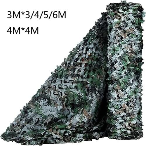 Camouflage Net 3M 4M Garden Hiding Mesh Fence Camo Netting Outdoor Shooting Hunting Covert Background Decoration Tent Sun Shade