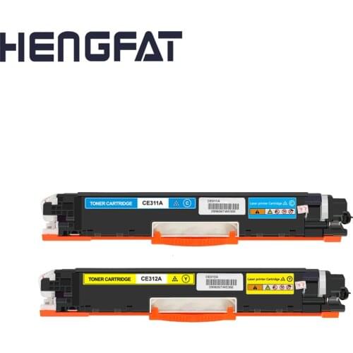 2pieces Printer toner cartridge CE310A -CE313A 126A For HP LaserJet CP1025 CP1025nw LaserJet Pro 100 Color MFP M175a M176N M177F