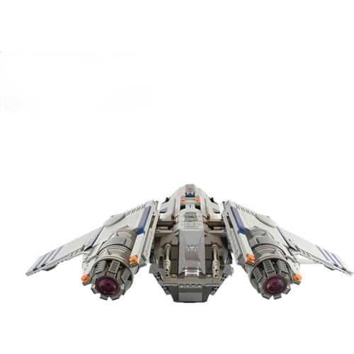 MOC War Aryal Assault Spaceship Cylon Raiders 1978 Airplane Building Block Bricks Model Kids Toys Boys DIY Parts Gift 1595PCS