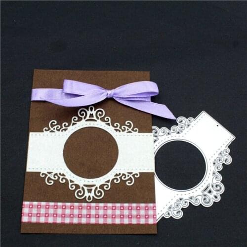 Lace Cover Rectangle Ring Metal Cutting Dies Stencil for DIY Scrapbooking Photo Album Embossing Decorative Craft Die Cut