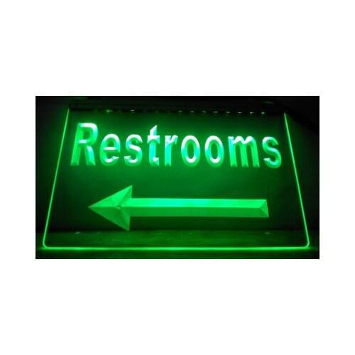 LK685- Restroom Arrow Toilet Cafe Bar LED Neon Light SignLight Sign home decor crafts