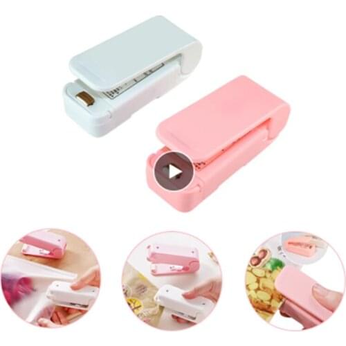 Mini Bag Sealer Heat Sealer Plastic Package Storage Sealing Machine Handy Sticker And Seals For Food Snack Kitchen Accessories