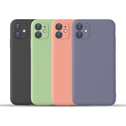 TPU Silicone Soft Cover Phone Case For iphone 11 11pro 11proMax XR X XS Case Precise Hole Position Shockproof Back Frame Cover