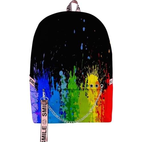 2020 New Casual LGBT backpack Schoolbag Men/Women Shoulder Travel Bag Print Hip Hop Teenage Girls bag