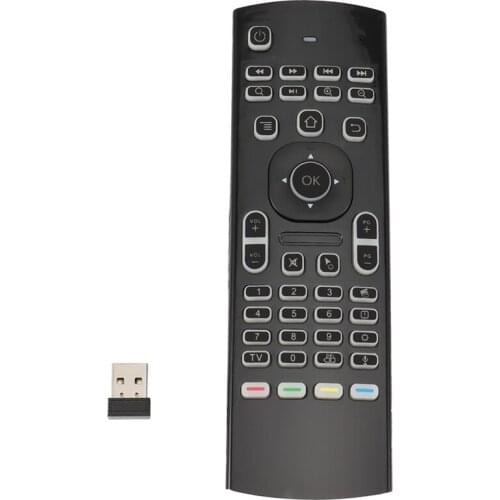 MX3 Air Mouse 2.4GHz Keyboard Voice Remote Control Remote Control for PC TV Box X96 Mini X96, with Voice and Backlit