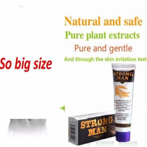 Strong Man XXL Big Dick Penis Enlargement Cream Male Penis Extender Erection Enhancer Increase Penis Massage Oil