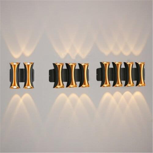 LED Wall Lamp IP65 Waterproof Indoor & Outdoor Aluminum Wall Light living room courtyard corridor aisle decorative wall lamp
