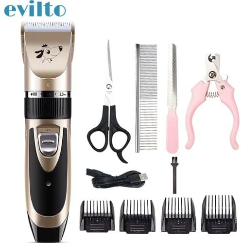 Pet Hair Trimmer Electrical Dog Remover Grooming Hair USB Charging Pet Hair Clipper Rechargeable Shavers Hair Cutter Machine