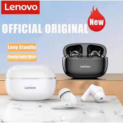 Lenovo HT05 TWS Earphone Wireless Bluetooth Headphones IPX5 Waterproof Mini Sports Gaming Headset Hifi Stereo Bass With Micphone