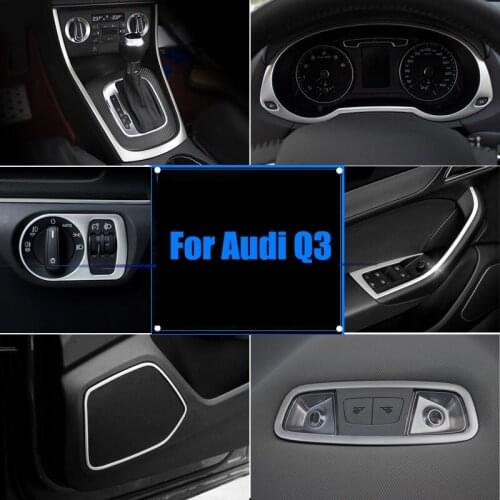 For Audi Q3 2003-2012 Interior Accessoires Stainless Steel Decoration Cover Trim