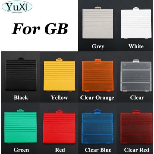 YuXi 10Color For GB Back Pack Door For GameBoy Classic New Battery Cover Replacement Red Blue Green Yellow