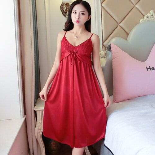 Women Nightgown Fancy Nightshirts Sexy Nightwear Spaghetti Strap Sleepwear Nighties Sleeping Dress Baby Doll Underwear Negligee