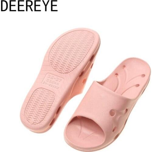 2021 New Arrival Open Toe Couple Slippers Stylish Soft Comfort Non-Slip Bathroom Summer Women Mules Shoes Size 36-45