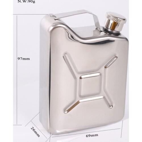 10pcs 5 oz Portable Whisky Wine Pot Polished Hip Flask Creative Stainless Steel Flagon for Whiskey Liquor Personalized Men Gift