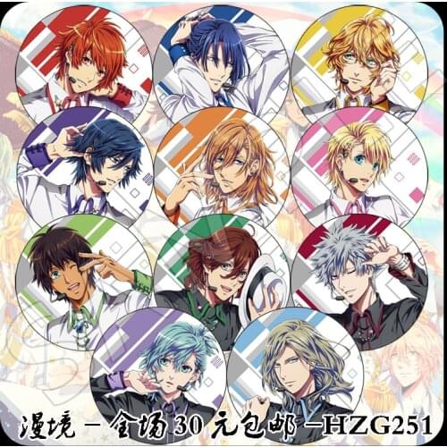 11pc/set 58mm Uta no Prince-sama LOVE Game badge Brooch Round Pins iron Icons