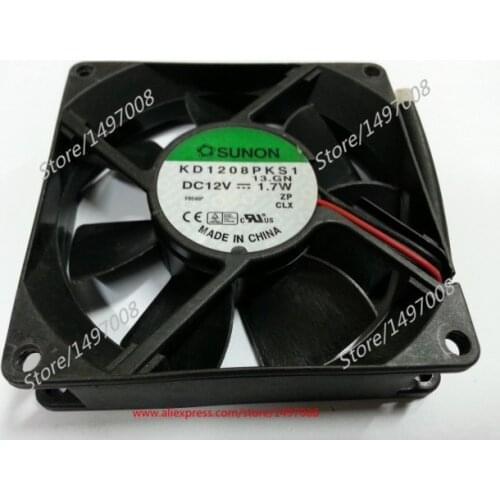 SUNON KD1208PKS1 13.GN DC 12V 1.7W 80x 80x20mm 2-Wire Server Cooling Fan
