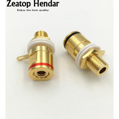 20Pcs Copper Binding Post Jack Gold plated Connector Speaker Banana Plug Terminal Banana Socket for Speaker Amplifier