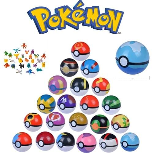 21 Different Styles Of Pokémon 6.8Cm Pokémon Elf Ball And 2-3Cm Anime Doll Character Toys Childrens Bedroom Decoration Toy Gift