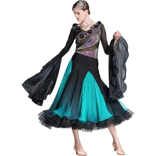 B-18275 Custom British CHRISANNE Imported Fabric Ballroom Dance Costumes High-end Competition Latin Ballroom Dresses For Adults