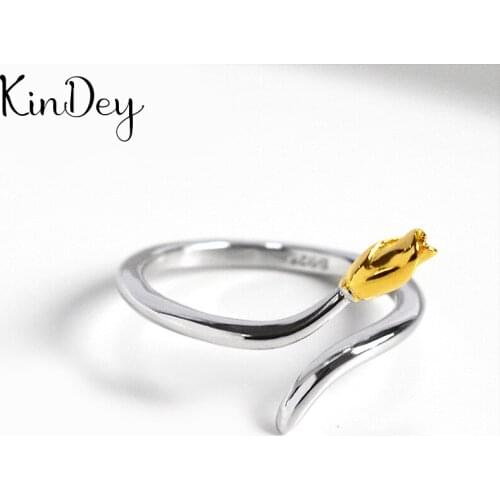 Bohemian Charm Boho Rose Flower Rings For Women Lover Wedding Bridal Valentines Gifts Men Open Retro Antique Rings 2021