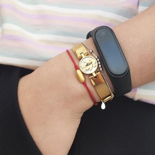 Custom Name Bangle Bracelet Baby Boy Girl Titanium Hollow Strap Clasp Wrist Band Hand Chain Jewelry Gift