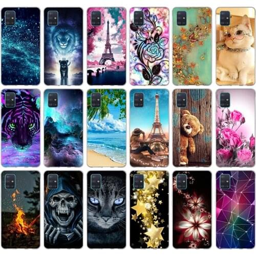 Case For Samsung galaxy A51 Case TPU Soft Silicone Back Cover For Samsung A51 Coque Fundas For Samsung galaxy A51 A515F 6.5" Bag
