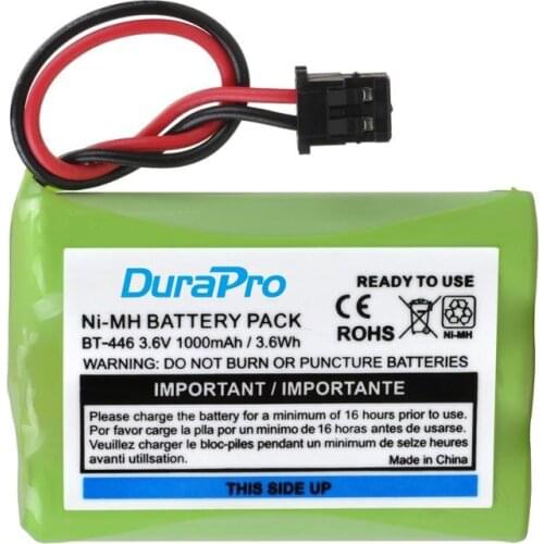 Durapro 3.6V 1000mAh BT-446 NI-MH Rechargeable Cordless Phone Battery Pack for Uniden BT-446 BT446 ER-P512 BT-1005