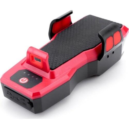 USB Rechargeable Bike Light Lighting Front Bicycle Flashlight Multifunctional Electric Horn Bike with Phone Holder