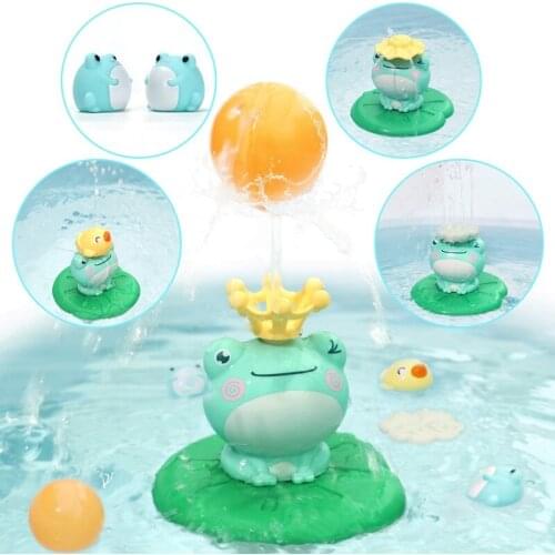 Bath Toys For Toddler Spray Water Squirt Toy Bath Toys Bathing Toy Spraying Frog For Children Bathtub Pool Toys