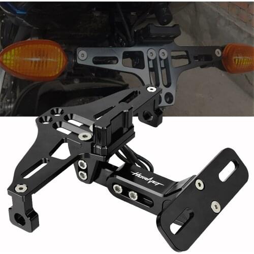 For Honda CB 599 CB 600 CB599 CB600F HORNET 1998-2006 2003 2004 2005 CNC Motorcycle License Plate Bracket Holder With LED Light