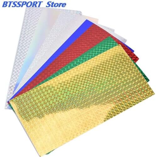 10pcs/lot Fishing Lure Stickers Rainbow Laser Fish Scale Transparent Hologram Sticker Fishing Lure Accessories