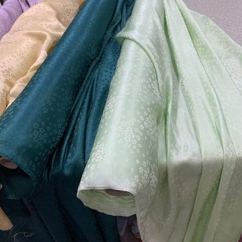 Our Factory Will Weave and Dye 140 Door Width Heavy Jacquard Satin Silk Fabric Dark Pattern Silk Fabric