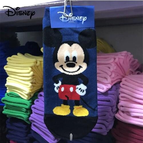 Disney cartoon socks Donald Duck Mickey Judy pattern cotton socks adult tube socks
