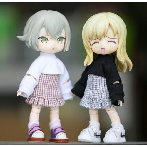 New Fashion Sweater Trousers Skirt Doll Clothes for ob11,obitsu 11,molly, gsc,1/12 BJD Doll Accessories BJD Baby Clothes