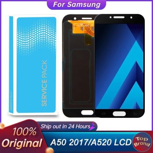 Original 5.2" Super AMOLED LCD for SAMSUNG Galaxy A5 2017 A520 A520F SM-A520F LCD Display Touch Screen Digitizer Assembly Repair