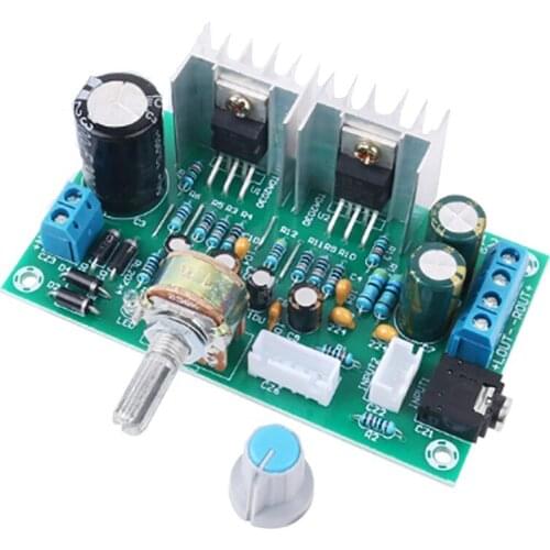TDA2030 Audio Power Amplifier Board 2X15W Pure Rear Stage 2.0 Dual Channel Single Power AC and DC 12V Amplifier Board