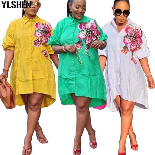 African Dresses for Women Vetement Femme 2021 Summer Dashiki Sequins Embroidery Midi Dress African Clothes Africa Fashion Lady