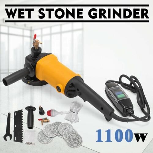 1100W 4" Variable Speed Wet Polisher Polishing Machine 220-240V for Marble Stone