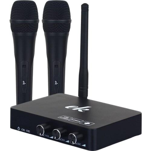 Handheld Wireless Karaoke Microphone Karaoke player Home Karaoke Echo Mixer System Digital Sound Audio Mixer Singing Machine K2