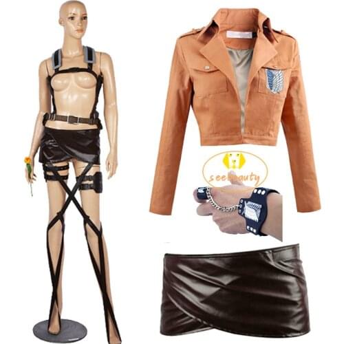 Attack on Titan Straps Allen Mikasa Shingeki No Kyojin Cosplay Costume Scouting Legion Levi Ackerman Eren Hange Zoe Outfit