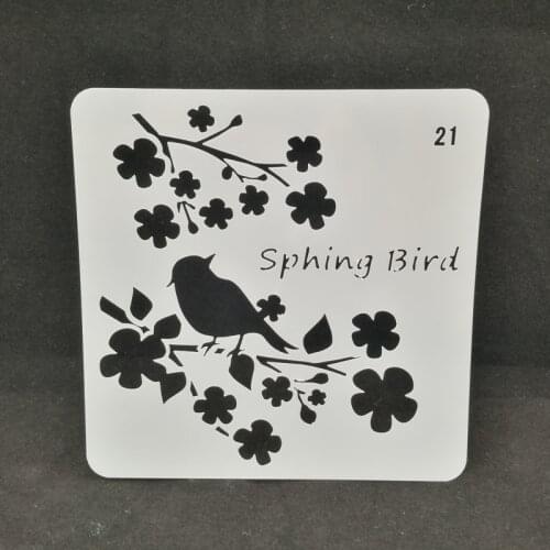 Sphing bird Layering Stencils Drawing Color Spraying Stencil for Diy scrapbook/photo album coloring,painting stencil,home decor